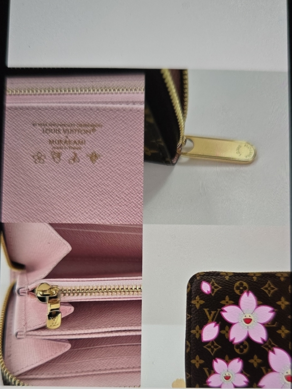 Unlisted Brown Floral Zip-Around Wallet with Pink Accents - Picture 7 of 7